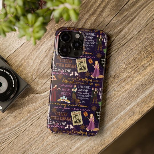 Disney Tangled Rapunzel Phone Case Gift Inspired Fan Art Disneyland