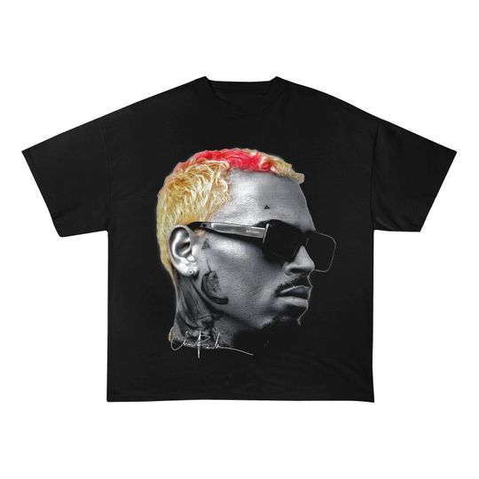 Chris Brown PNG, Chris Brown desing, Bootleg Hip Hop Shirt desing, Chris Brown Homage 90s Graphic PNG, Hiphop PNG, Gift For Fan