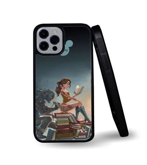 Beauty and the Beast Tattoo Artist Stylish Snapback Rubber Phone Cover for iPhone