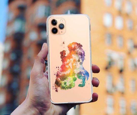 Beauty and The Beast case for iPhone Funny Gifts Clear Cell