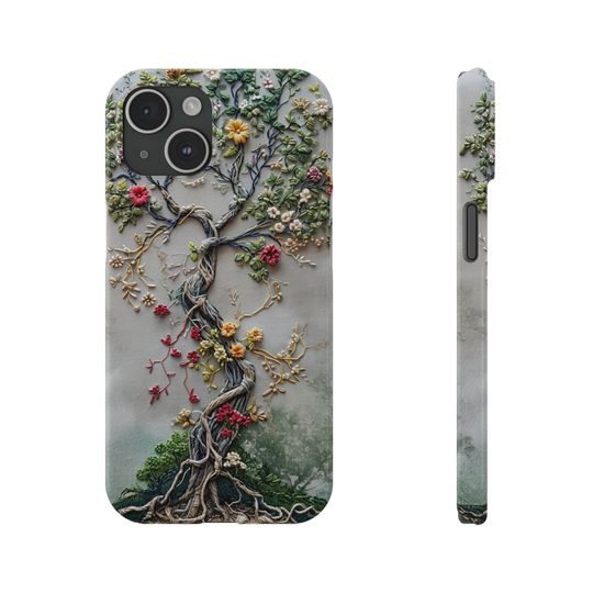 Tree of Life iPhone Case - Gift Idea for Him or Her - Slim Fit,   - iPhone 15 14 13 12 11 Pro Max