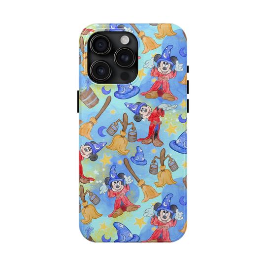 Disney Sorcerer Mouse Inspired Phone Case Gift Inspired Fan Art Movie Disneyland