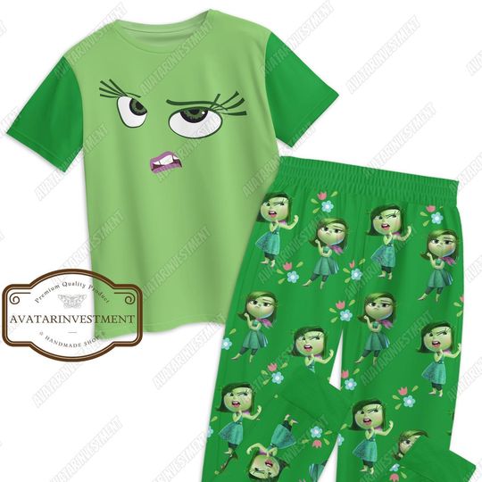 Disgust Inside Out T-Shirt And Pants, Disgust Pajamas, Disgust Inside Out Shirt, Inside Out Shirt, Mental Health Shirt, Gift For Her