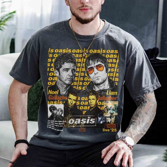 Oasis Reunion Comfort T-Shirt, Oasis Merch, Liam Gallagher, Noel Gallagher, Perfect Gift for Oasis Fans, definitely maybe, Oasis Tour