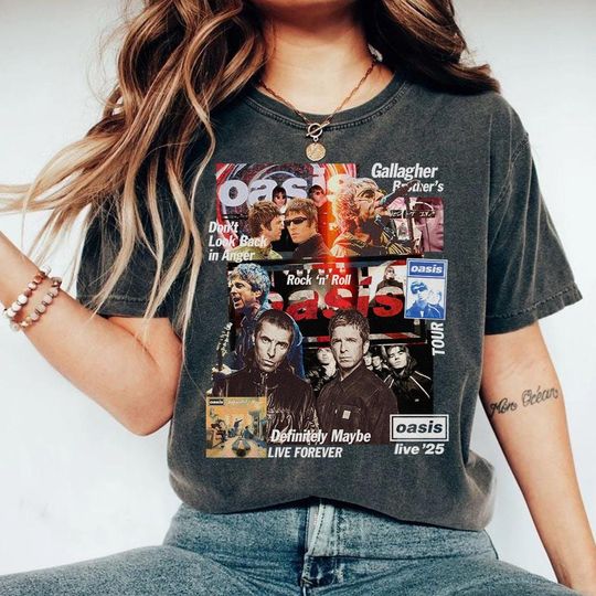 Oasis Reunion Comfort T-Shirt, Oasis Merch, Liam Gallagher, Noel Gallagher, Perfect Gift for Oasis Fans, definitely maybe, Oasis Tour