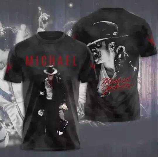 Unisex 3D Michael Jackson Shirt Singer Shirt For Men And Women T-Shirt