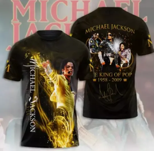 Unisex 3D Michael Jackson Shirt Singer Shirt For Men And Women