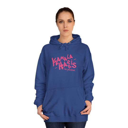 Kamala Crown Graffiti | Double Sided Unisex College Hoodie