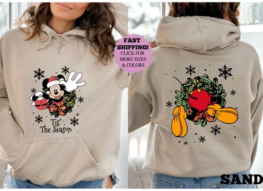 Disney Mickey Very Merry Christmas Party Sweatshirt, Cute Tis' The Season Xmas Shirt