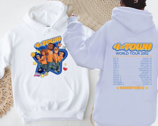 Turning Red 4 TOWN 2002 Tour Hoodie, 4Town , 4townies Hoodie