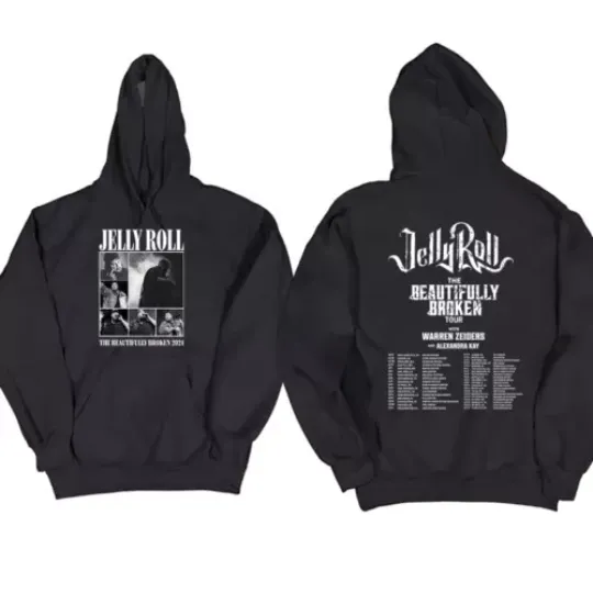 New Popular Jelly Roll American Rock Singer Men Women Hoodie