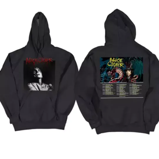 New Popular Alice Cooper Tour Dates Men Women All Size Hoodie Shirt Alice Cooper
