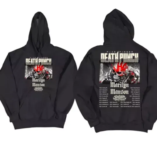 Five Finger Death Punch 2024 Tour Men Women Hoodie Shirt Five Finger Shirt