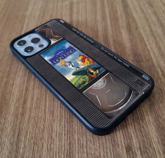 The Lion King Cassette VHS Tape Stylish Snapback Rubber Phone Cover for iPhone