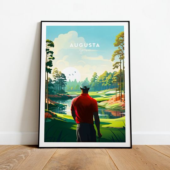 Augusta National Golf Club print - Georgia, Augusta poster, Masters print, Masters poster, Birthday present