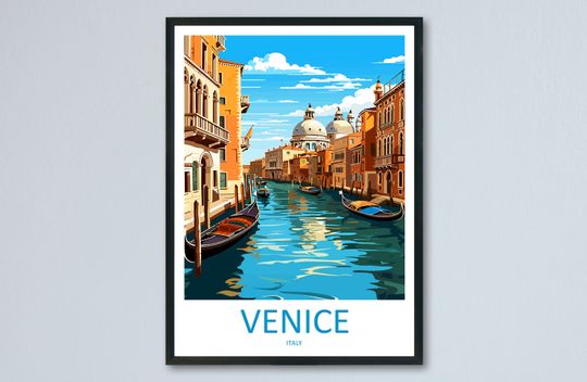 Venice Travel Print Wall Art Venice Italy Wall Hanging Home Decoration Venice Gift Art Lovers Wall Art Print Venice Italy St. Mark's Square