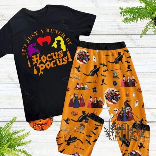 Halloween Hocus Pocus Pajamas Set, Disney Witch Pajamas