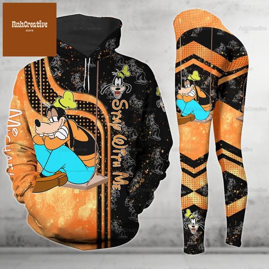 Disney Goofy Hoodie And Leggings, Custom Goofy Hoodie, Leggings
