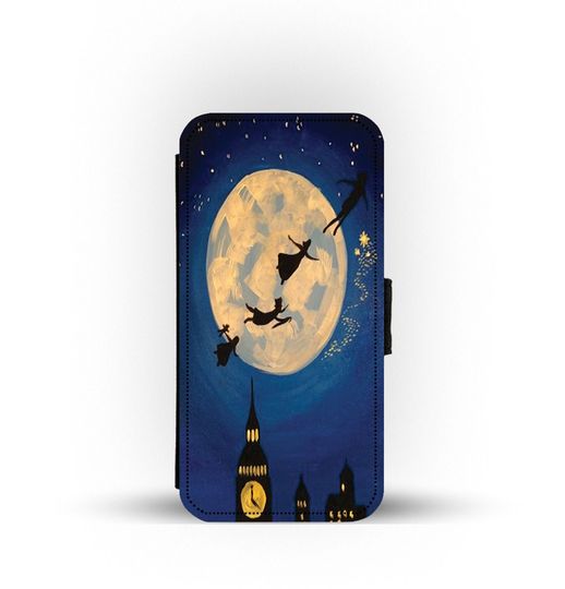 Wallet Phone Cover with Card Inserts,   Disney Peter Pan, Tinkerbell Fairy