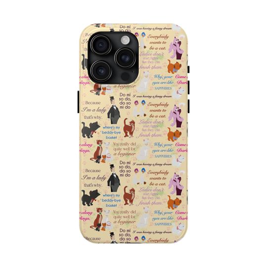 Disney Aristocats Marie Inspired Phone Case Gift Inspired Fan Art Movie