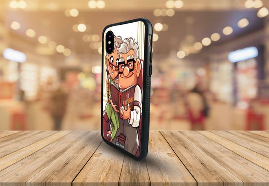 Stylish Rubber Phone Case,  Gift for her, Disney Up Case, Ellie and Carl Love Story