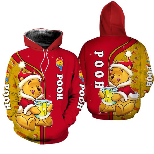 Winnie The Pooh Disney Christmas Hoodie, 3D Disney Hoodie