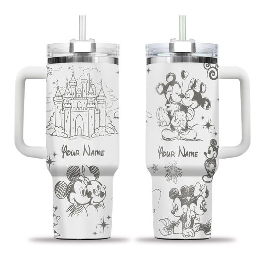 Custom Disney Mickey Love Minnie 40oz Tumbler