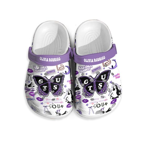 Olivia Rodrigo clogs, Olivia Rodrigo Guts Tour clogs, Olivia Rodrigo Merch, Guts Tour 2024, Olivia Rodrigo Sa