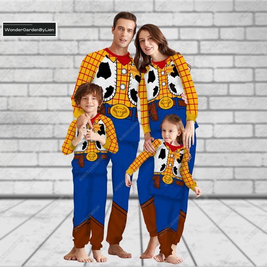 Cotume Toy Story Pajamas, Toy Story Family Pajamas, Disney Woody Pajamas