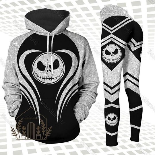 Halloween Jack Skellington Hoodie/Leggings, Disneyland Pants, Nightmare Before Christmas