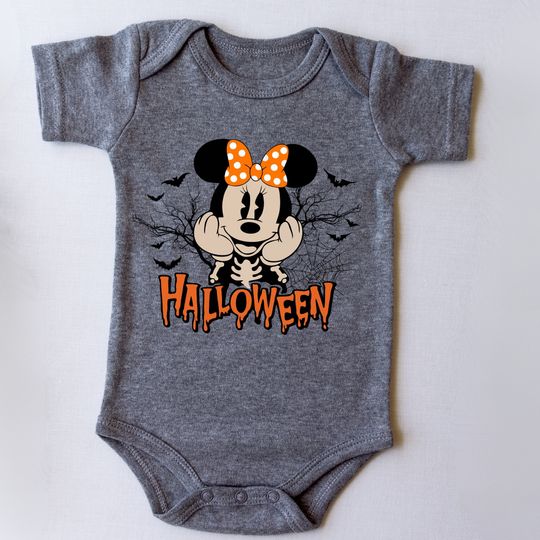 Retro Minnie Halloween Bodysuit, Minnie Mouse Halloween Shirt, Spooky Season Shirt, Minnie Shirt, Cute Fall Shirt, Disney Halloween Tee