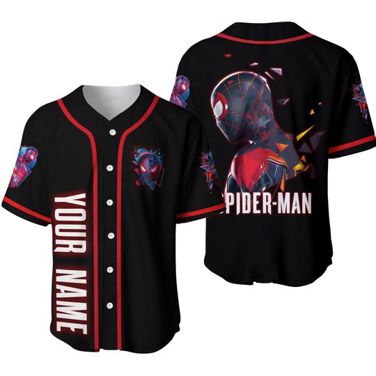 Personalized Miles Morales Across The Spider Verse Baseball Jersey, Spiderman Baseball