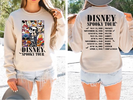 Disney Spooky Tour Sweatshirt, Disney Spooky Shirt, Disneyland Eras Tour Shirt, Mickey Halloween Sweatshirt, Halloween Matching Sweatshirt