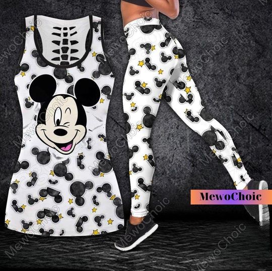 Halloween Mickey Yoga Tank Top, Mickey Women Leggings, Mickey Mouse Shirt, Womens Tank Top, Disney Mouse Women Shirt, Gift For Her