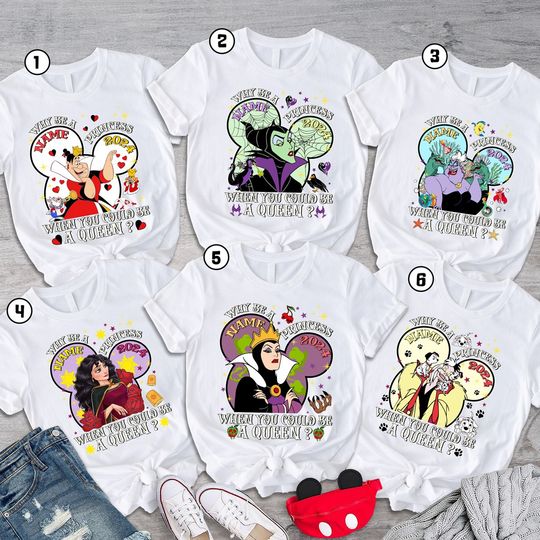Custom Villains Disneyland Shirt, Disneytrip Female Villains Evil Friends, Disneyland Girl Trip Shirt, Evil Tour, Evil Queen, Maleficent