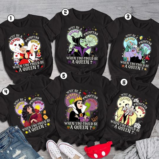 Disneytrip Villains Matching Shirts, The Evil Tour Shirt, Villains Evil Friends, Disneyland Girl Trip Shirt, Evil Tour,Evil Queen,Maleficent