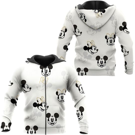 Disney Mickey Mouse Head Zip Hoodie