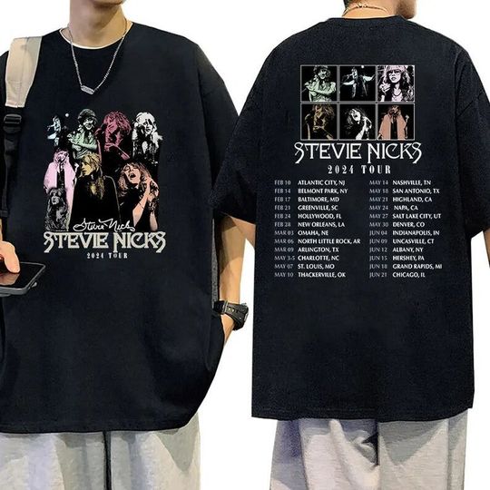 Discover Stevie Nicks 2024 Tour Merch, 2024 Stevie Nicks Live In Concert T-Shirt, Vintage Stevie Nicks Shirt Fan Gifts, Stevie Nicks Concert Shirt
