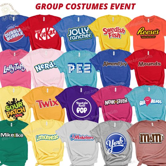 Candy group halloween shirts group halloween costume adult candy bar shirt teacher halloween couple costume friends work halloween shirt