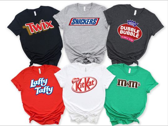 Discover Group Candy Halloween Shirt, Candy Group Holiday Costumes, Candy Teacher Costume, Cousin Halloween Tshirts, Funny Halloween Party Shirts