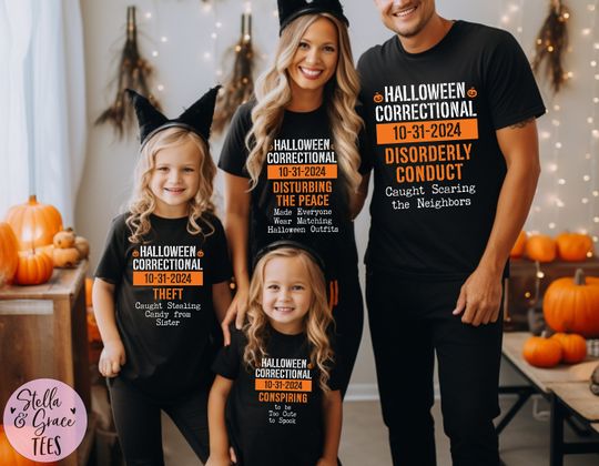 Discover Family Halloween Shirts, Halloween Correctional, Funny Matching Group Halloween Tshirts, Drinking Shirts, Family Halloween Costumes, Tees