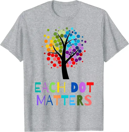 Discover Colorful Polka Dot Unity Tree Dot Day Celebration Unisex T-Shirt