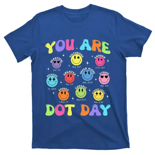 NEW Happy Dot Day T-Shirt Retro Vintage
