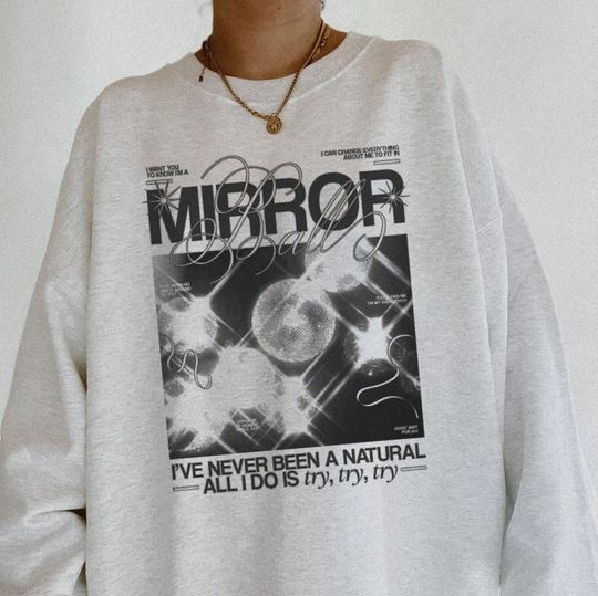 Discover Vintage Mirrorball Shirt, Mirrorball Folklore inspired retro shirt, Taylor album T-Shirt