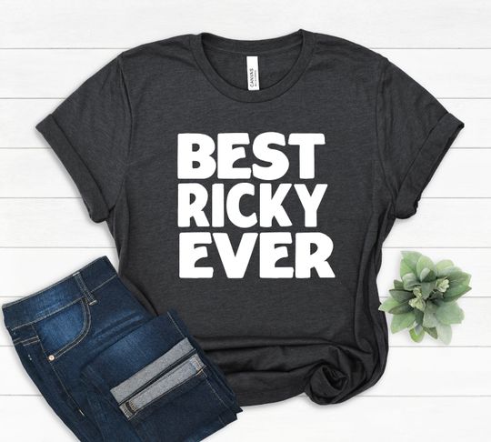 Discover Best Ricky T-Shirt, Love Ricky, Gift for Ricky, Cute Family Name Gift, Funny Birthday Ricky Shirt, Christmas Gift, Best Ricky Ever Gifts