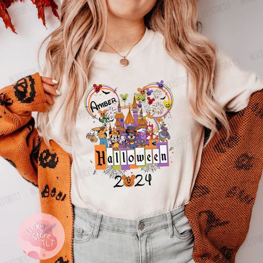 Discover Custom Disney Halloween 2024 Shirt, Not So Scary Halloween Shirt, Disney Family Halloween Shirts, Disney Trip Shirt, Disney Halloween Shirts