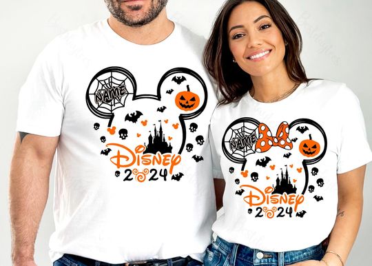 Discover Disney Halloween 2024 Shirts, Mickey Minnie And Friends Halloween Shirt, Halloween Party Shirt, Disney Halloween Shirt