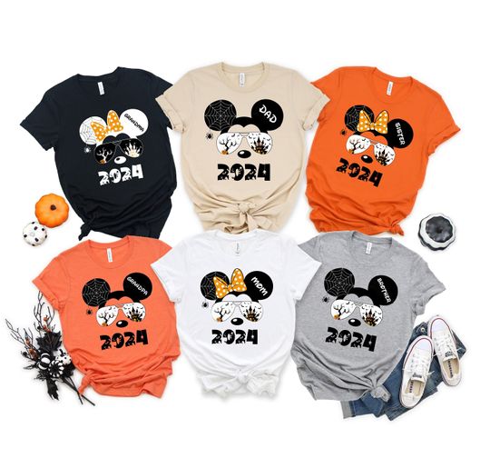 Discover Disney Halloween Shirt, Mickey Minnie and Friends Shirt,Disney Halloween Matching Shirt, Disney Matching Shirt,Disney Halloween Family Shirt