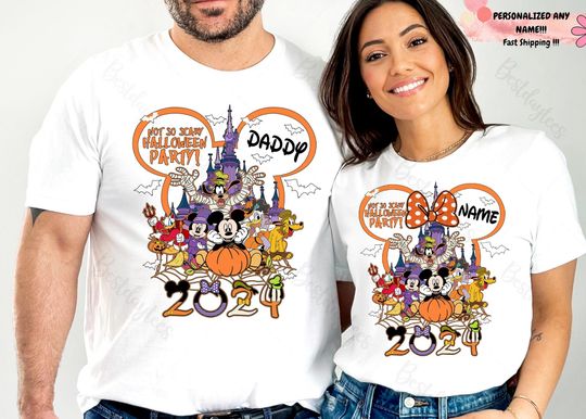 Discover Custom Disney Halloween Shirts, Disney Halloween Shirts, Disney Custom Shirt 2024, Disney Halloween Family Matching Shirts