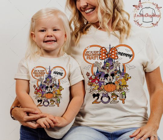 Discover Custom Disney Halloween 2024 Shirt, Not So Scary Halloween Shirt, Disney Family Halloween Shirts, Disney Trip Shirt, Disney Halloween Shirts